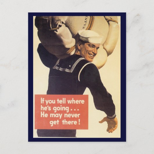 世界大戦はがき「ルーズリップ」キャンペーン ポストカード (正面)