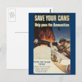 世界大戦はがき、戦争労働 ポストカード (正面/裏面)