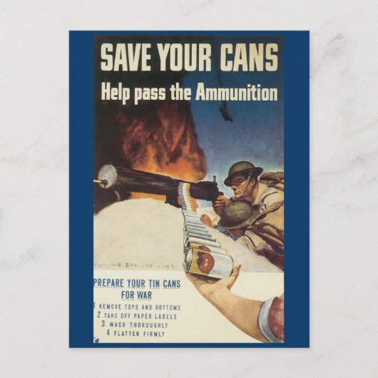 世界大戦はがき、戦争労働 ポストカード (正面)