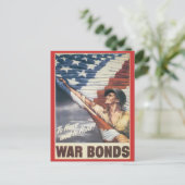 世界大戦はがき、軍債ポスター ポストカード (スタンド正面)