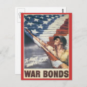 世界大戦はがき、軍債ポスター ポストカード (正面/裏面)