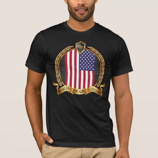 世界大戦はシールに挑みます Tシャツ (正面)