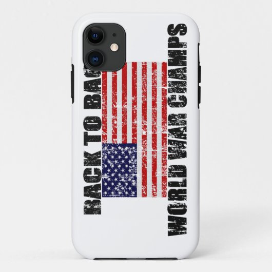 世界大戦チャンプ動揺してス米国国旗のiPhone 5ケース Case-Mate iPhoneケース (裏面)
