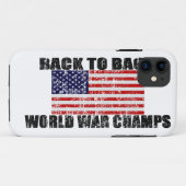世界大戦チャンプ動揺してス米国国旗のiPhone 5ケース Case-Mate iPhoneケース (裏面(横))