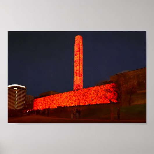 世界大戦ワン博物館とポピー記念展示会 ポスター (正面)