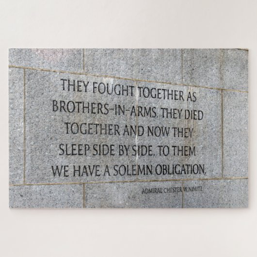 世界大戦二退役軍人記念 ジグソーパズル (横)