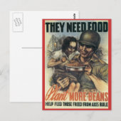 世界大戦絵葉書、戦争作業 – 作物 ポストカード (正面/裏面)