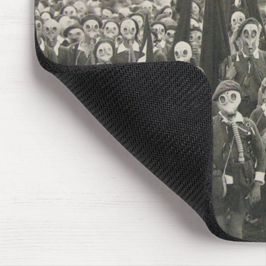 世界大戦1のガスマスクのマウスパッドの兵士 マウスパッド (コーナー)