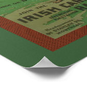 世界大戦1アイリッシュカナディアンレンジャーズ軍隊 ポスター (角)