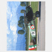 世界大戦1戦闘機 フリースブランケット (正面)