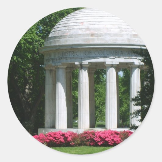 世界大戦1記念ステッカー ラウンドシール (正面)