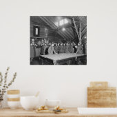 世界大戦1 YMCAプールホール1910年代 ポスター (キッチン)