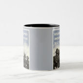 世界大戦2のChurchillのイギリスの引用文 ツートーンマグカップ (中央)