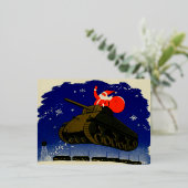 世界大戦2機甲サンタ 箔シーズンポストカード (立ち正面)