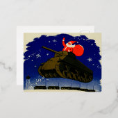 世界大戦2機甲サンタ 箔シーズンポストカード (正面/裏面)