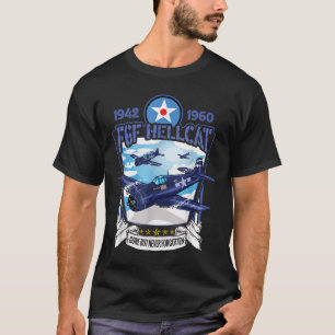 世界大戦2 F6fヘルキャット戦闘機 Tシャツ