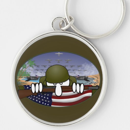 世界大戦2 Kilroy Keychain キーホルダー (正面)