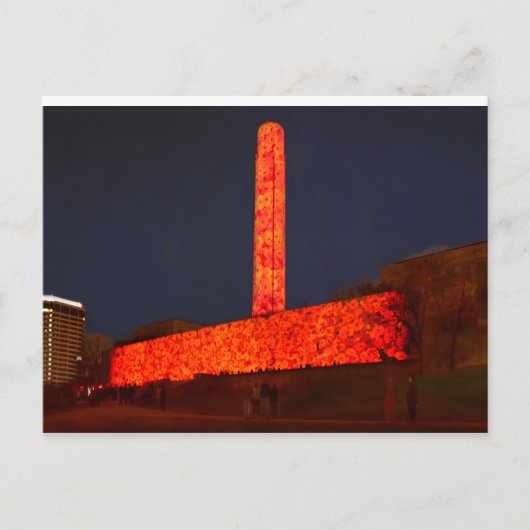 世界大戦Ⅰ博物館および記念ケシ展示 ポストカード (正面)