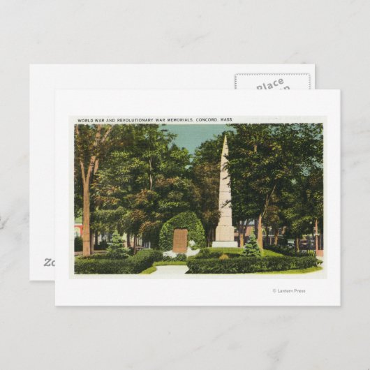 世界大戦、革命戦争の記念碑 ポストカード (正面/裏面)