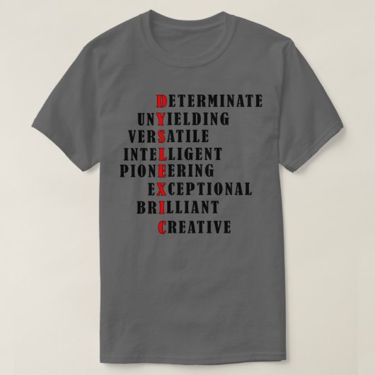 世界失読症認識度の日2 Tシャツ (デザイン正面)