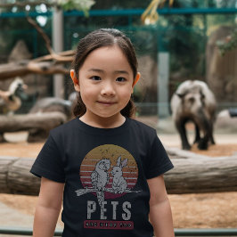 世界子供の日: ペットも大切な家族 トライブレンドTシャツ