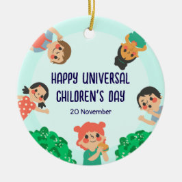 世界子供の日 | ユニバーサル・チルドレンズ・デー セラミックオーナメント