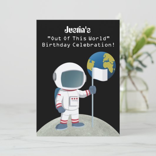 世界宇宙飛行士の誕生日パーティーから 招待状 (スタンド正面)