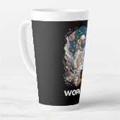 世界宇宙飛行士デザイン カフェラテマグ (左アングル)