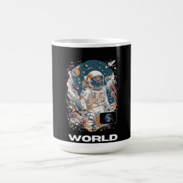 世界宇宙飛行士デザイン コーヒーマグカップ