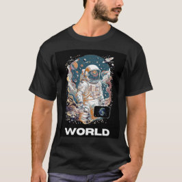 世界宇宙飛行士デザイン Tシャツ