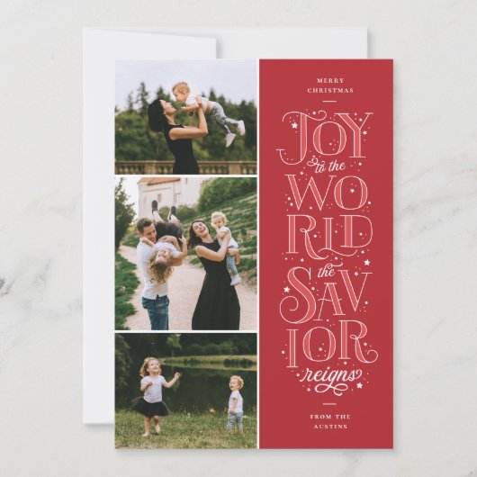 世界宗教クリスマスカードへの喜び シーズンカード (正面)