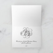 世界宗教聖降誕祭の書道への喜び シーズンカード (内部)