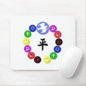 世界宗教記号 マウスパッド (マウス)