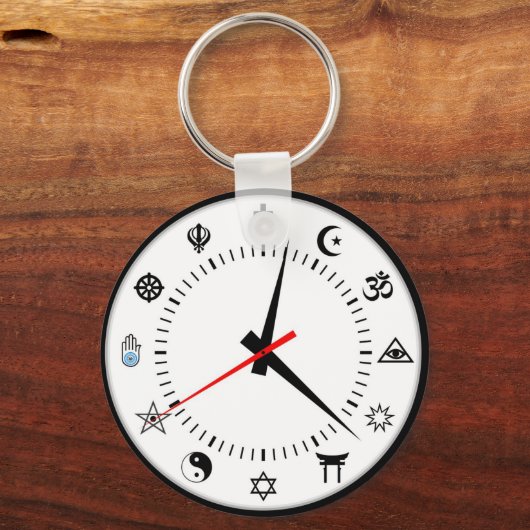 世界専攻の宗教の象徴 キーホルダー (正面)