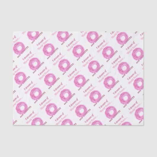 世界平和とドーナツ 薄葉紙 (正面)