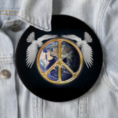 世界平和とハトのボタン 缶バッジ (インサイチュ)