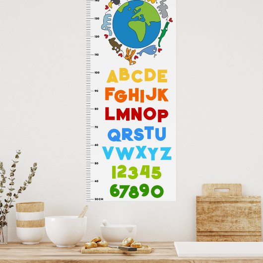 世界平和と愛の可愛い動物たち ポスター (キッチン)