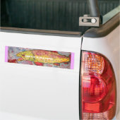 世界平和のための魚 バンパーステッカー (トラック上)