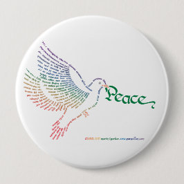 世界平和のハトのボタン 缶バッジ