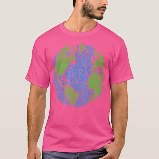 世界平和の世界 Tシャツ (正面)