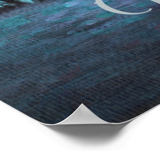 世界平和の夕日 ポスター (角)