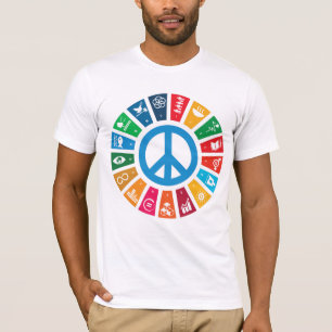 世界平和の持続可能性ゴール 感動的 Tシャツ