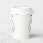 世界平和の日 ピースサイン ワードクラウド 紙コップ (右)