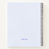 世界平和の日Dove Peace on Earth Dayロゴ ノートブック (裏面)