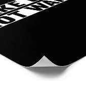 世界平和の男性の女性ではなく愛の平和を作る ポスター (角)