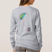 世界平和への希望 |女性長袖 Tシャツ (裏面)