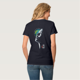 世界平和への希望 |女性Vネック Tシャツ