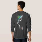 世界平和への希望 |男性 スウェットシャツ (裏面フル)