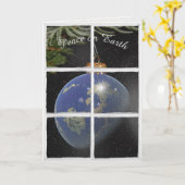 世界平和オーナメント カード (黄色い花)