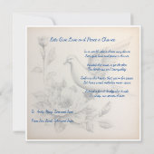 世界平和カード与え:愛と平和のチャンス カード (裏面)